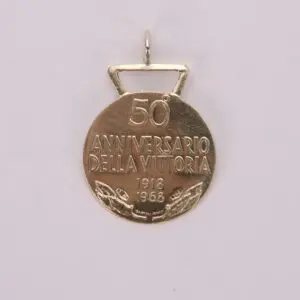 Gold medal commemorating victory anniversary, 1918-1968.