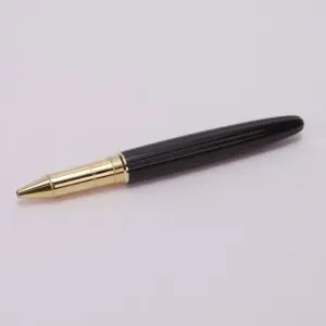 Black and gold luxury ballpoint pen.