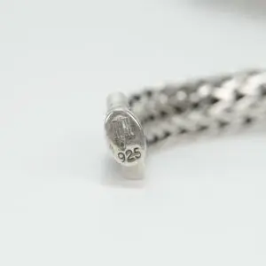 Silver chain with 925 hallmark stamp.