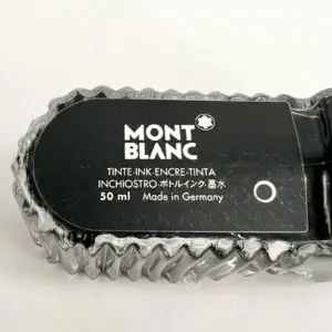 Montblanc ink bottle, 50 ml, black label.