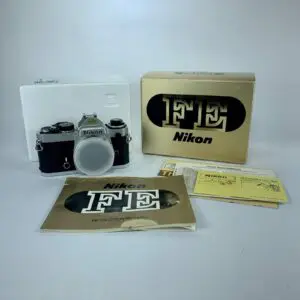 Nikon FE 35mm SLR Camera Body Only with Box and Papers