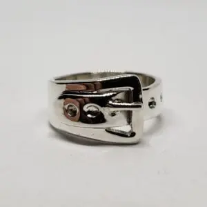 925 Sterling Silver TA-73 Mexico Mexican Belt Buckle Ring 6.75''