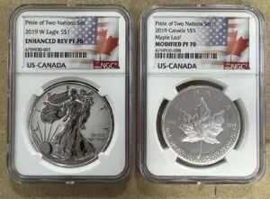 2019 W Pride of Two Nations 2pc Set U.S. Set NGC PF70