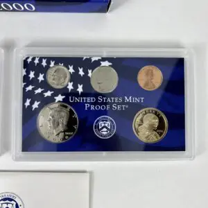 United States Mint Proof Set coins.
