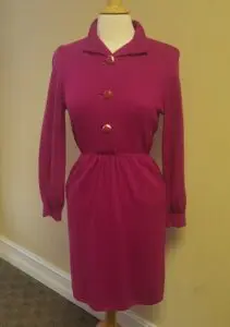St. John by Marie Gray 1 Piece Pink Knit Dress