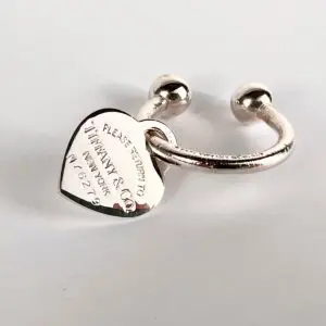 Tiffany & Co Silver 2001 Return to Heart Horseshoe Key Ring