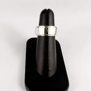 Tiffany & Co. Sterling Silver Metropolis Screw Ring Band Sz. 6.25''