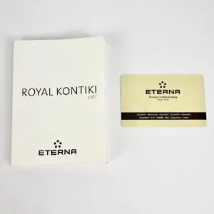 Eterna Royal Kontiki manual and warranty card.