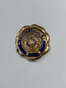 Plymouth Cordage Co. 8KT Two Star Employee Service Pin