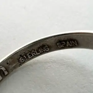 Sterling silver ring marked "Spain.
