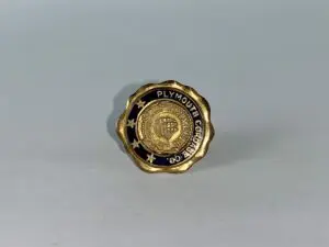 Plymouth Cordage Co. 8k Top Employee Service Pin