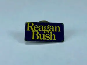 Reagan Bush Political Presidential Campaign Pin