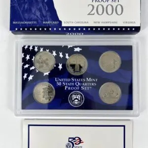 2000 U.S. Mint State Quarters Proof Set.
