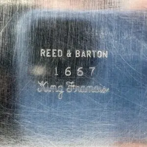 Reed & Barton King Francis engraving.