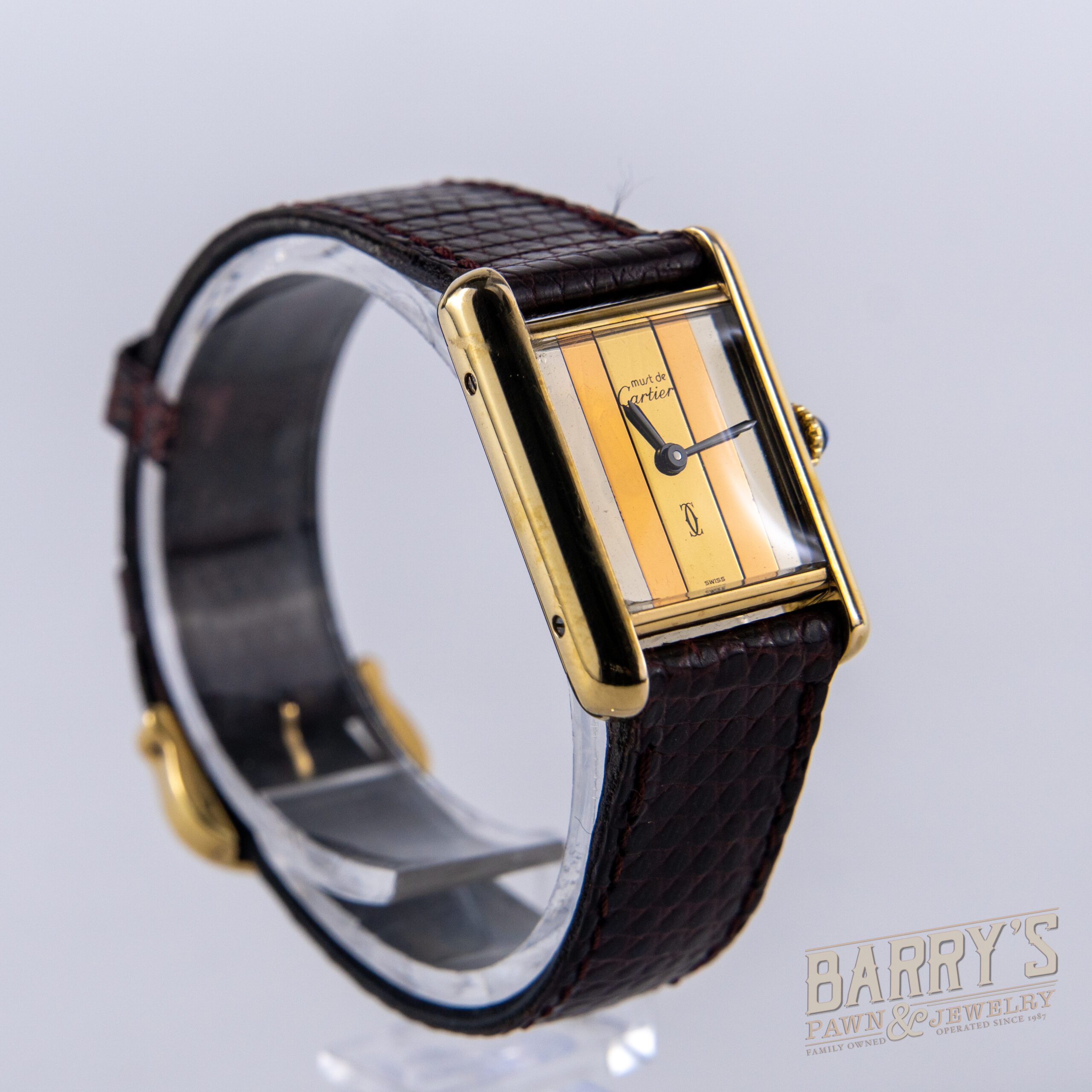 Cartier Watch With Leather Band
