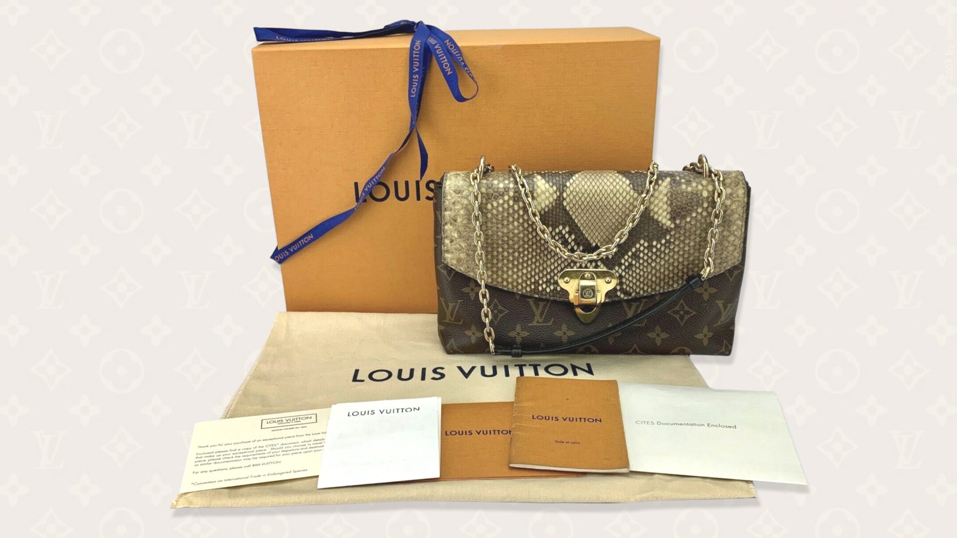Louis Vuitton Handbag with dust bag and authentication papers