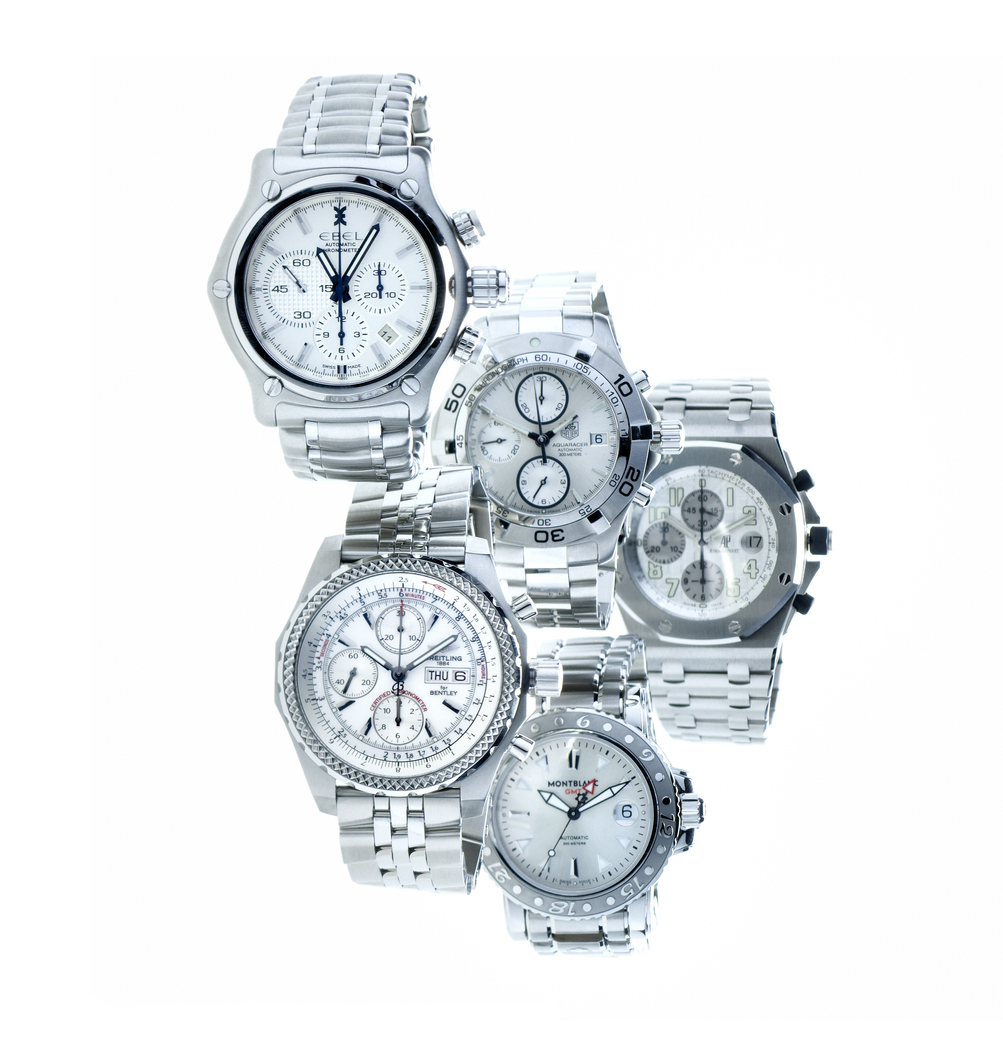 Breitling, Ebel, Tag Heuer, Montblanc, Audemars Piguet luxury Swiss wristwatches