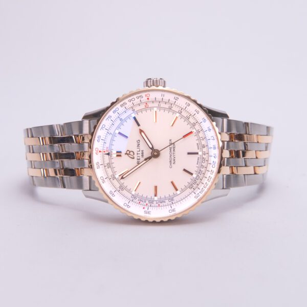 Breitling Navitimer Automatic 41mm U17329 Two Tone Rose Gold Watch - Image 6