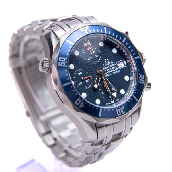 2006 Omega Seamaster 300m 2599.80 Chronograph Blue Automatic 41.5mm Watch - Image 6