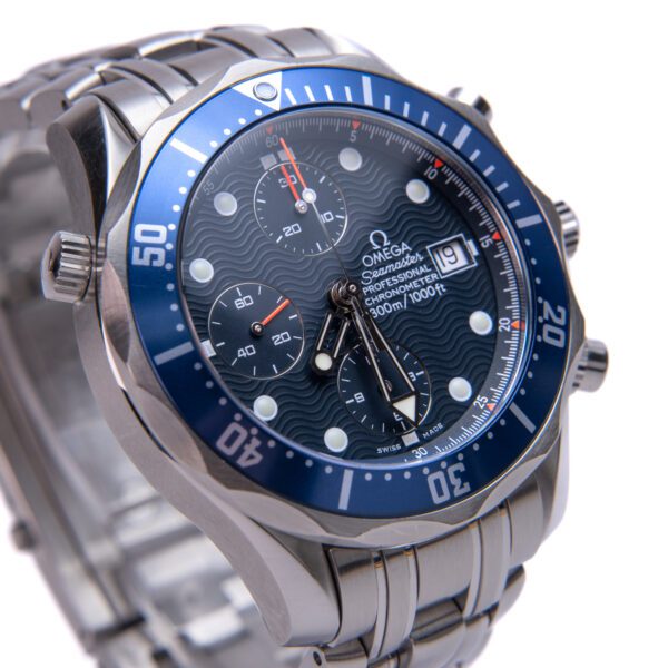 2006 Omega Seamaster 300m 2599.80 Chronograph Blue Automatic 41.5mm Watch - Image 7
