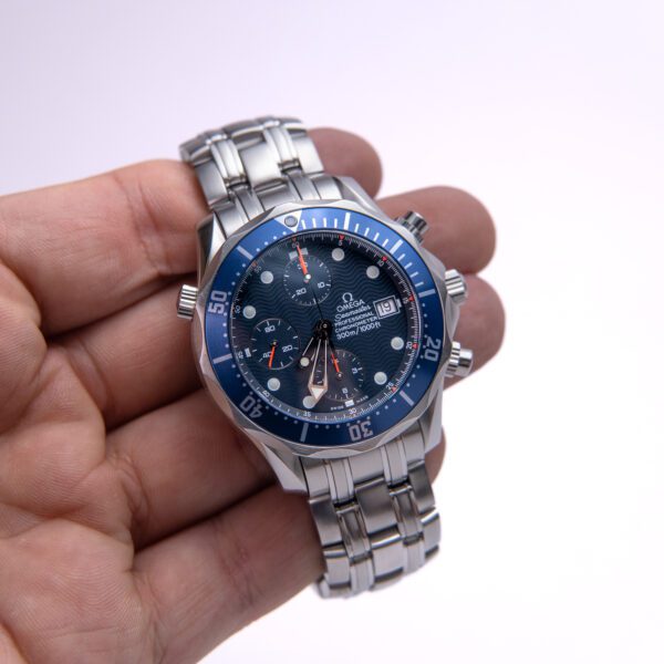 2006 Omega Seamaster 300m 2599.80 Chronograph Blue Automatic 41.5mm Watch - Image 2