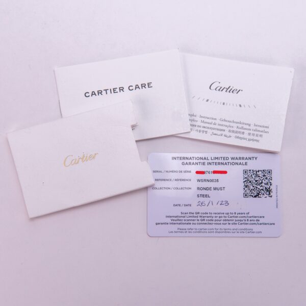 2023 Cartier Ronde Must de Cartier WSRN0035 40mm Automatic Watch w Card - Image 11