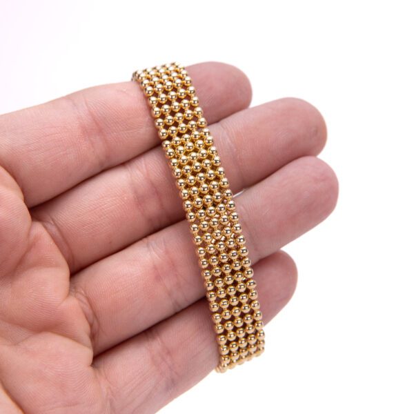 Cartier Ref 1980 Colisee 750 18k Gold Beadded Bracelet 24mm Watch w Box/Booklets - Image 11