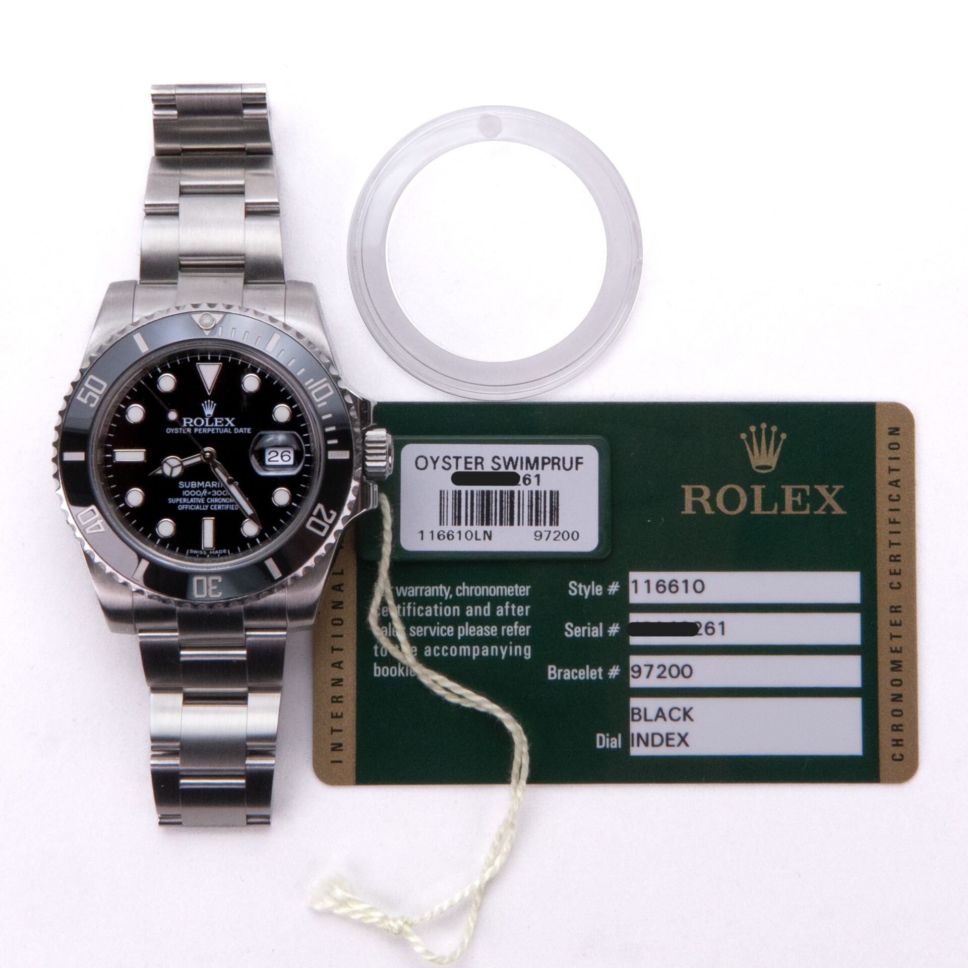 Rolex Submariner Stainless Steel 116610LN 40mm Watch w/ Card and Tag! - Image 2