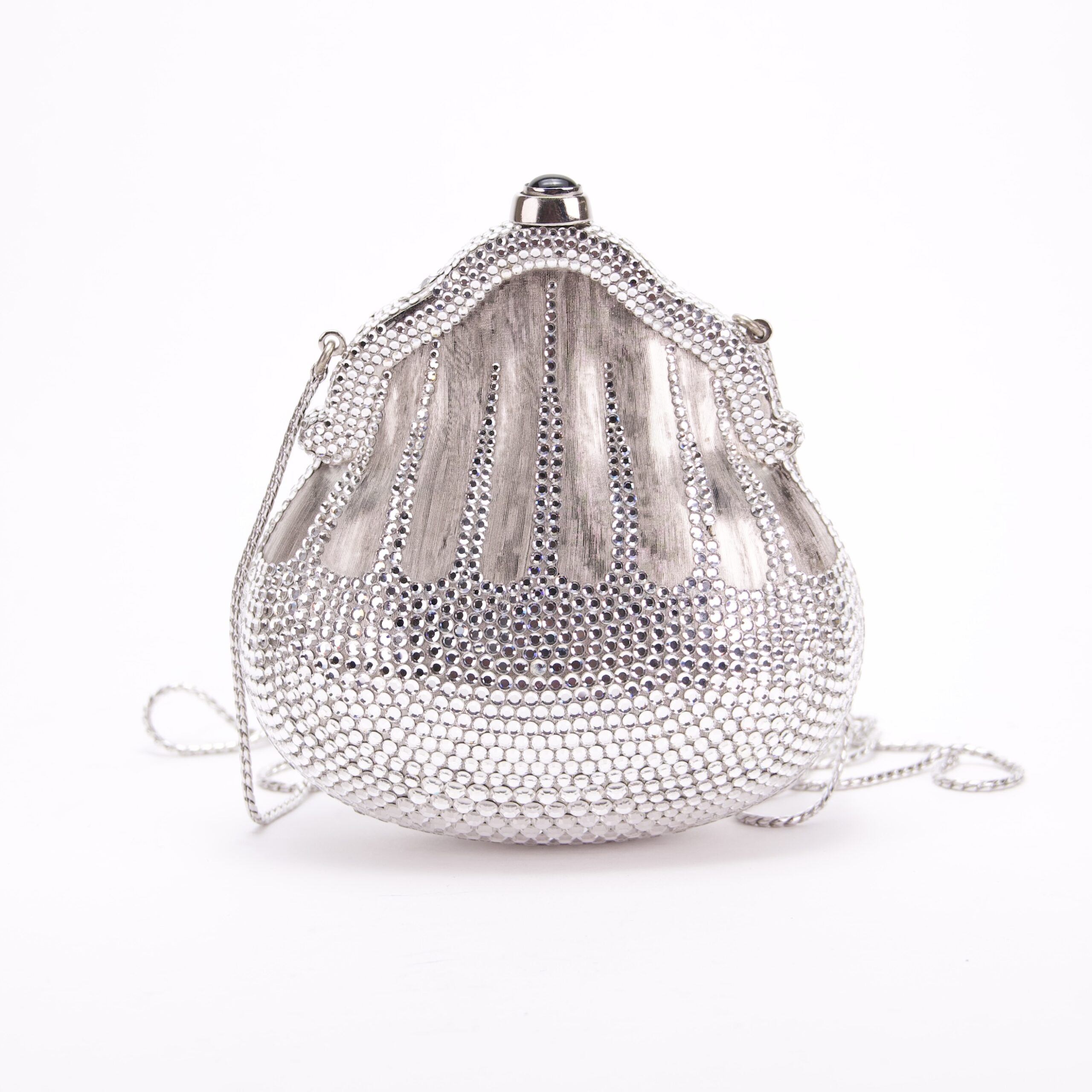 Judith Leiber Vintage Chatelaine In Silver Clutch Shoulder Bag - Image 2