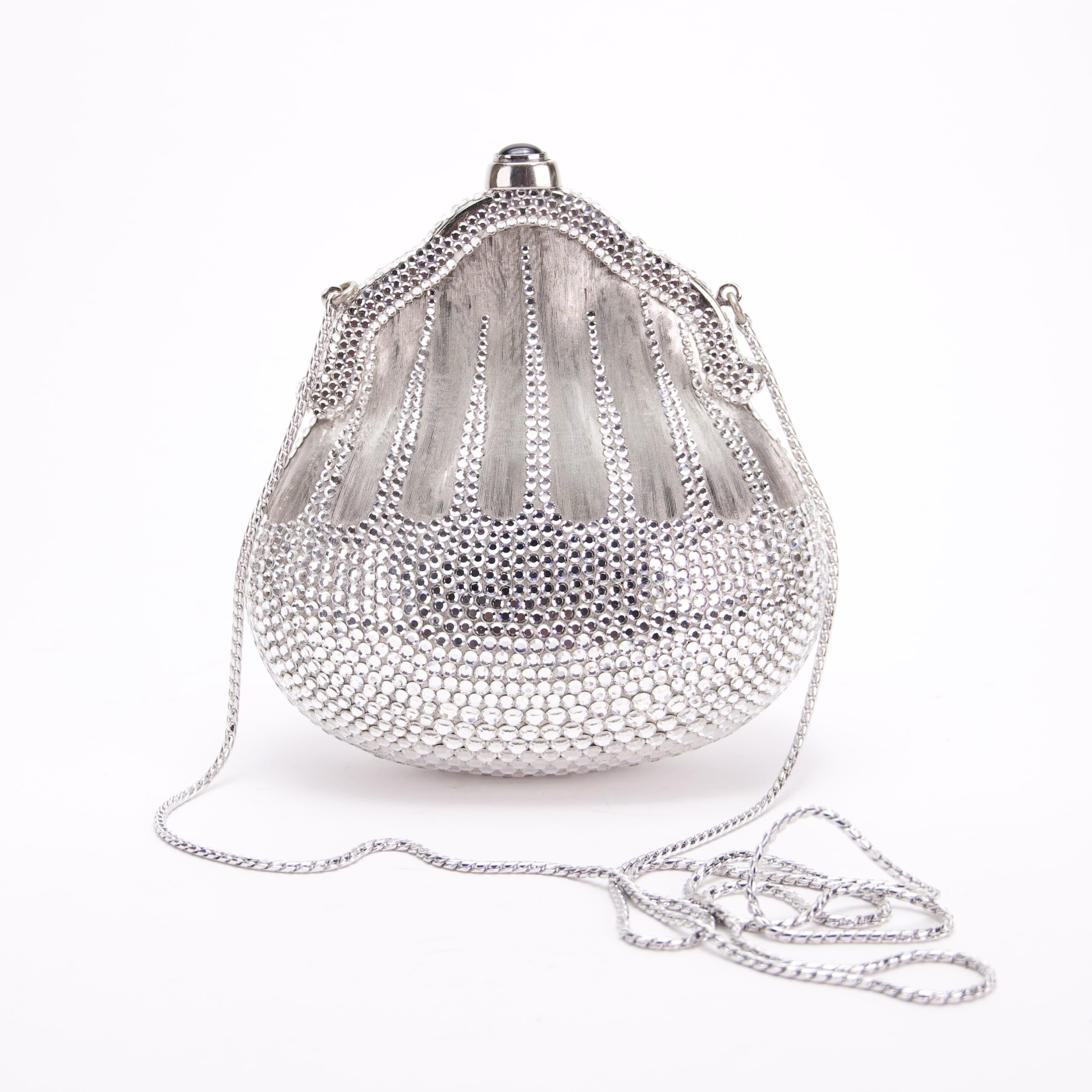 Judith Leiber Vintage Chatelaine In Silver Clutch Shoulder Bag - Image 3