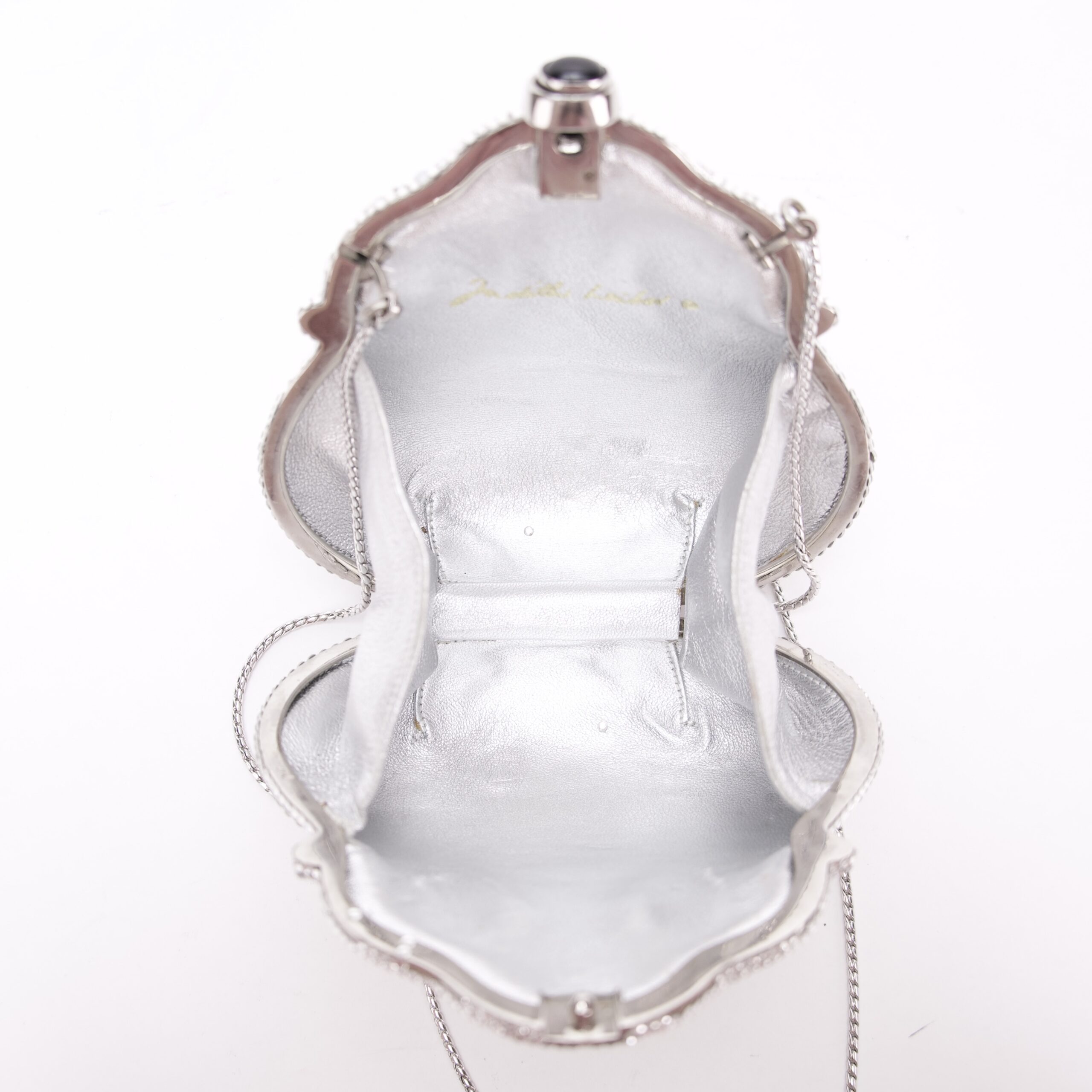 Judith Leiber Vintage Chatelaine In Silver Clutch Shoulder Bag - Image 10