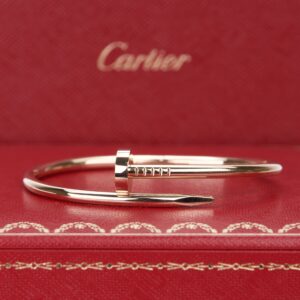 Cartier 18k Yellow Gold Juste un Clou Classic Nail Bracelet Size 17