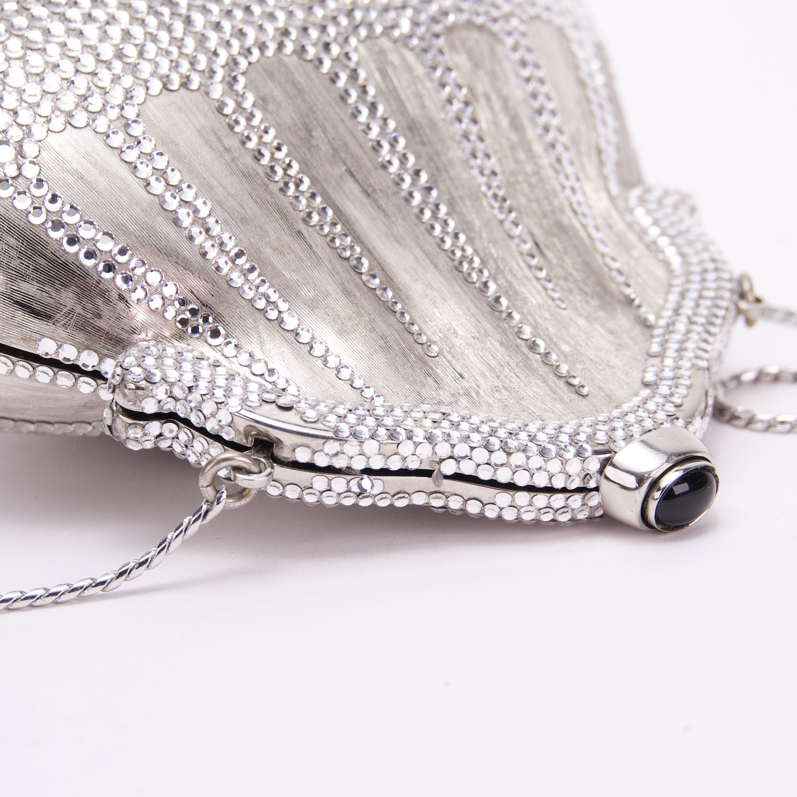 Judith Leiber Vintage Chatelaine In Silver Clutch Shoulder Bag - Image 9
