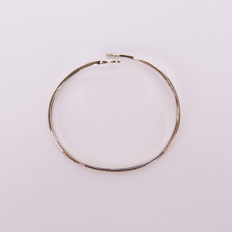 Kathy Rose Roseark 14k Yellow Gold Diamond Snake Cuff Bangle - Image 8