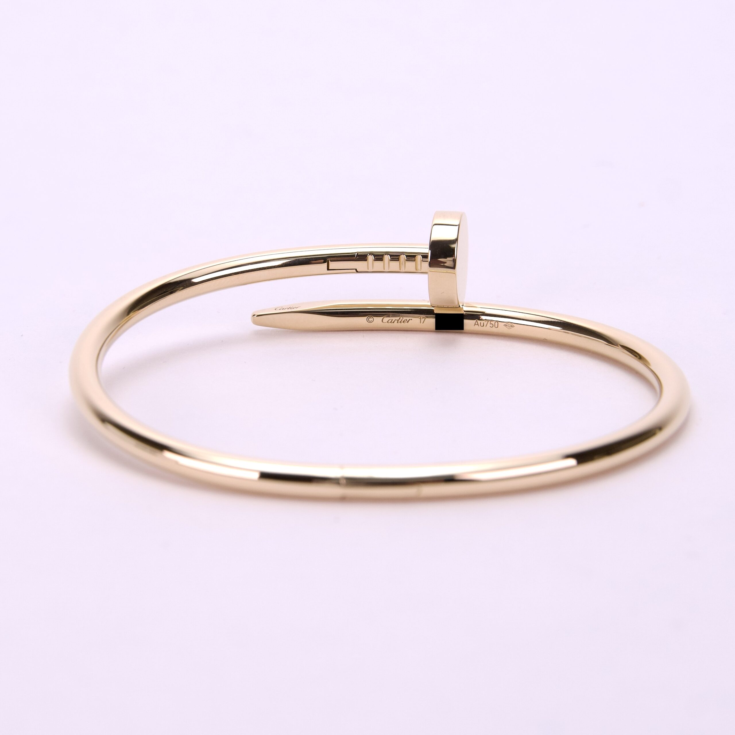 Cartier 18k Yellow Gold Juste un Clou Classic Nail Bracelet Size 17 - Image 7