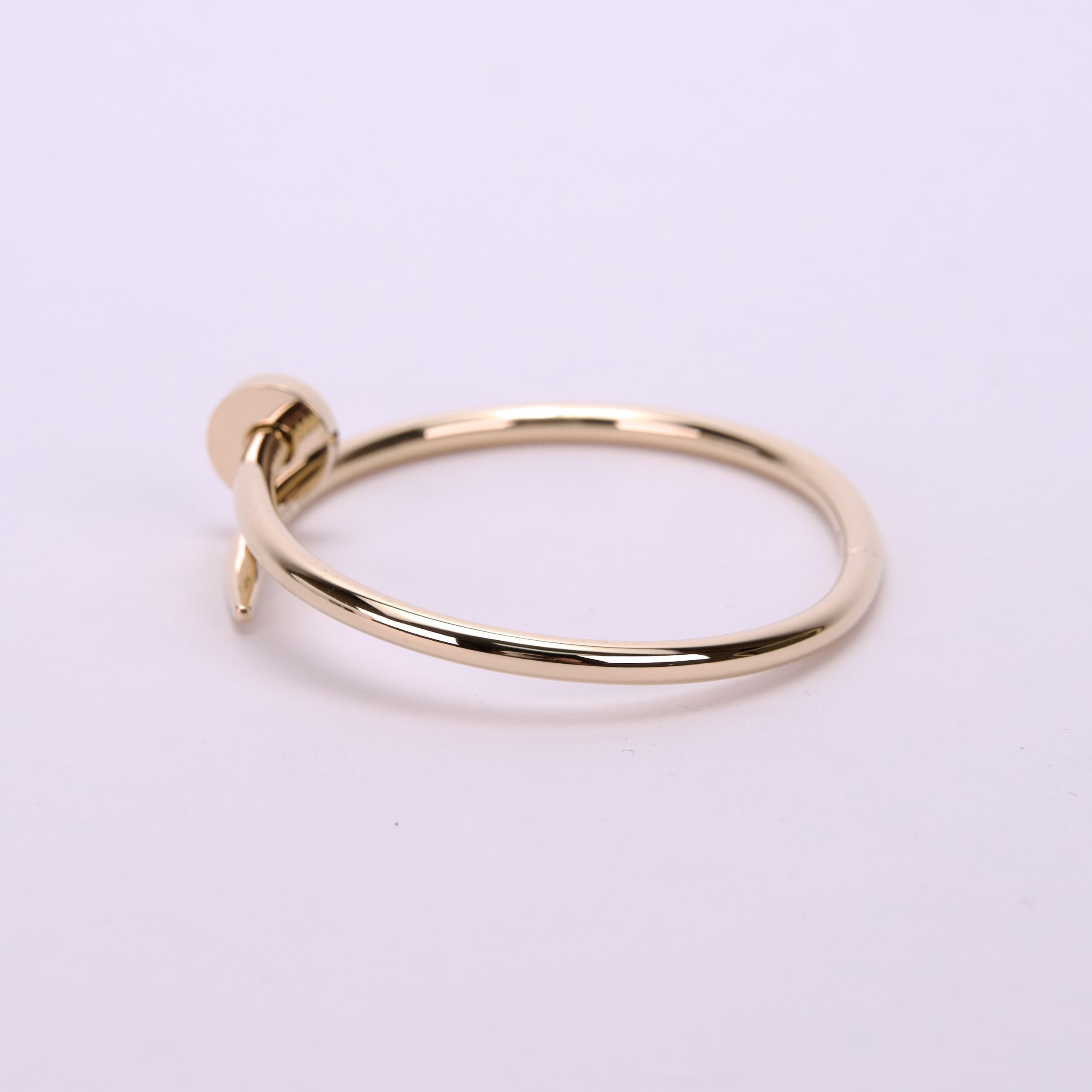 Cartier 18k Yellow Gold Juste un Clou Classic Nail Bracelet Size 17 - Image 6