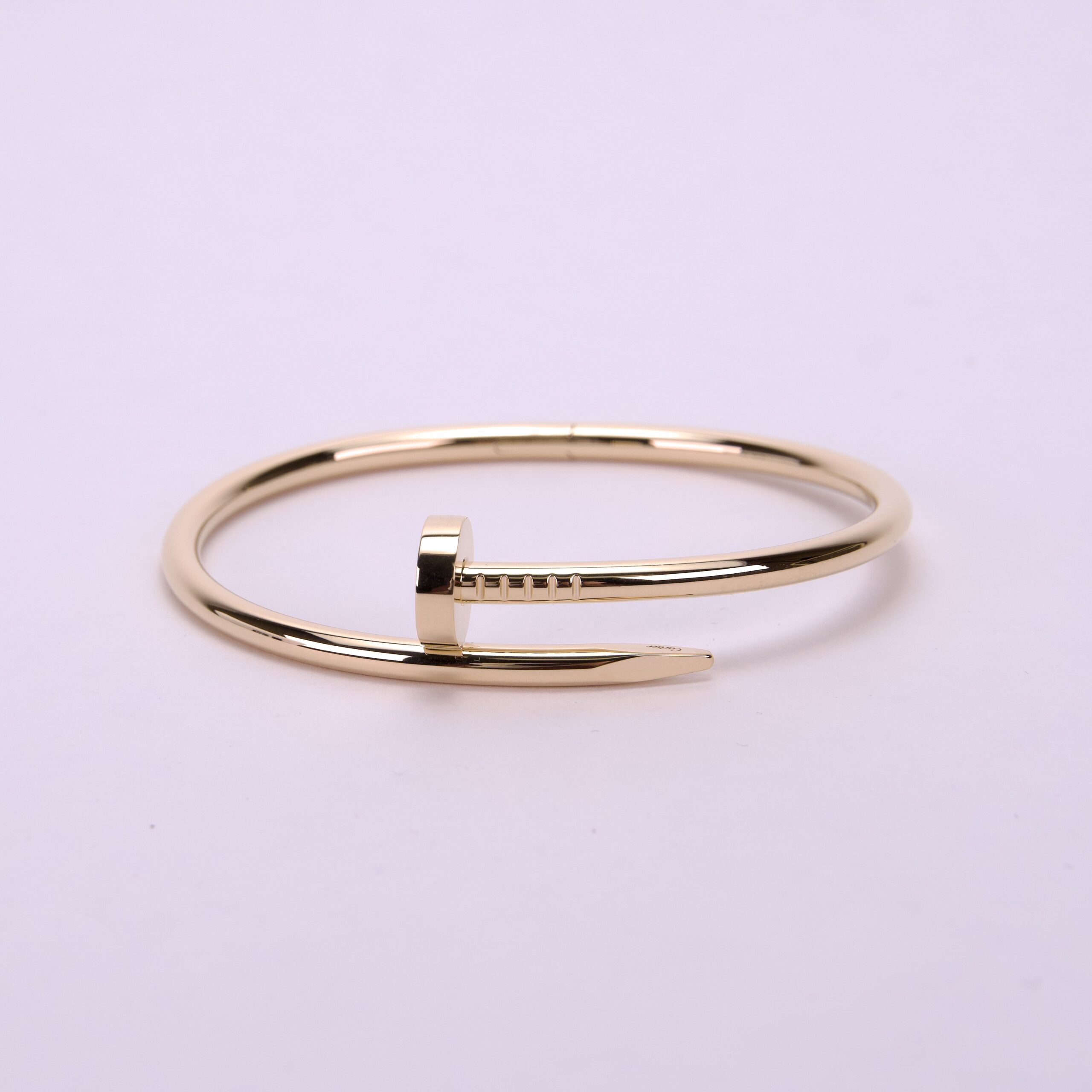 Cartier 18k Yellow Gold Juste un Clou Classic Nail Bracelet Size 17 - Image 4