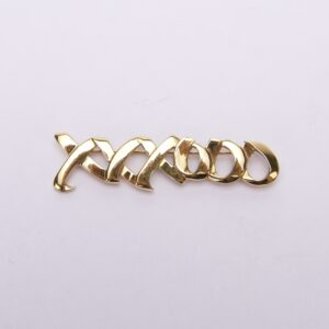 Tiffany & Co. Paloma Picasso 18k Yellow Gold Hugs Kisses XOXO Brooch