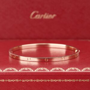 Cartier 18k Yellow Gold Small Love Bracelet Size 18