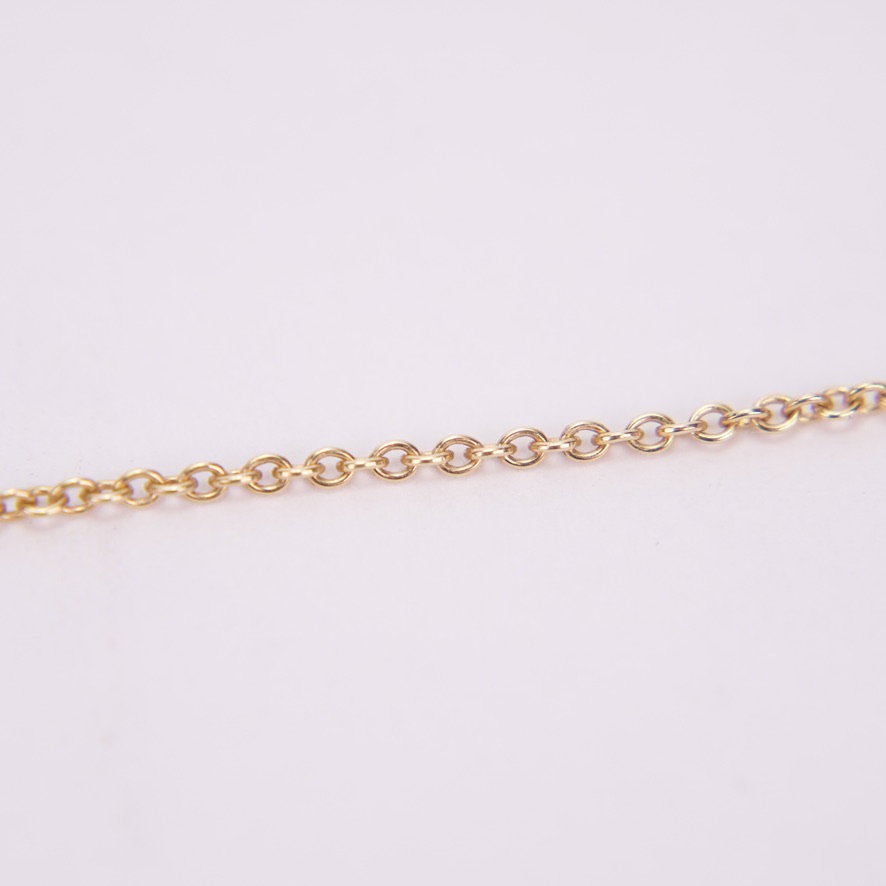 Jeanine Payre 18k Yellow Gold Diamond Floral Rilke Quote Drop Pendant Necklace - Image 9