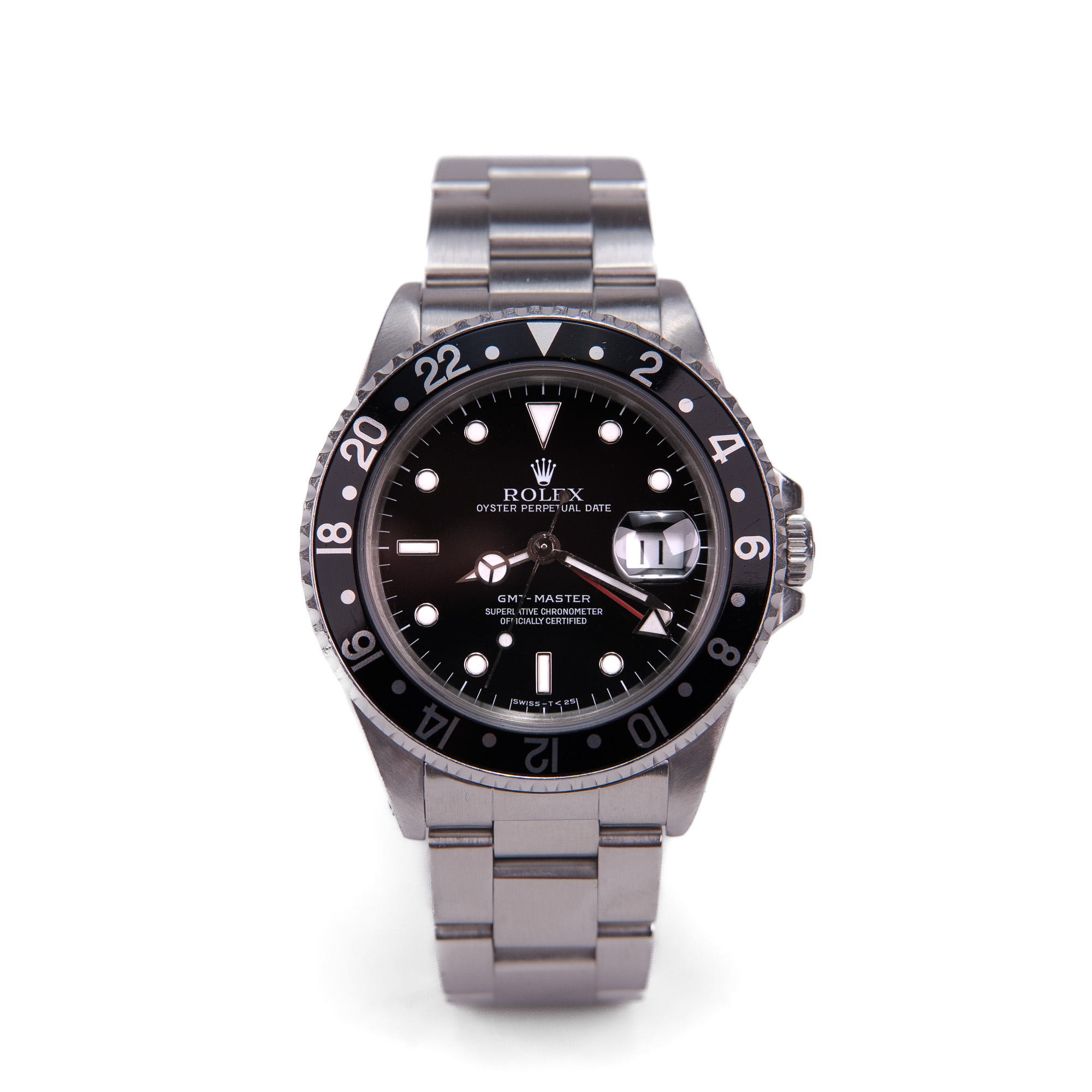 Rolex 16700 GMT Master 1990 Black Stainless Watch - Image 2