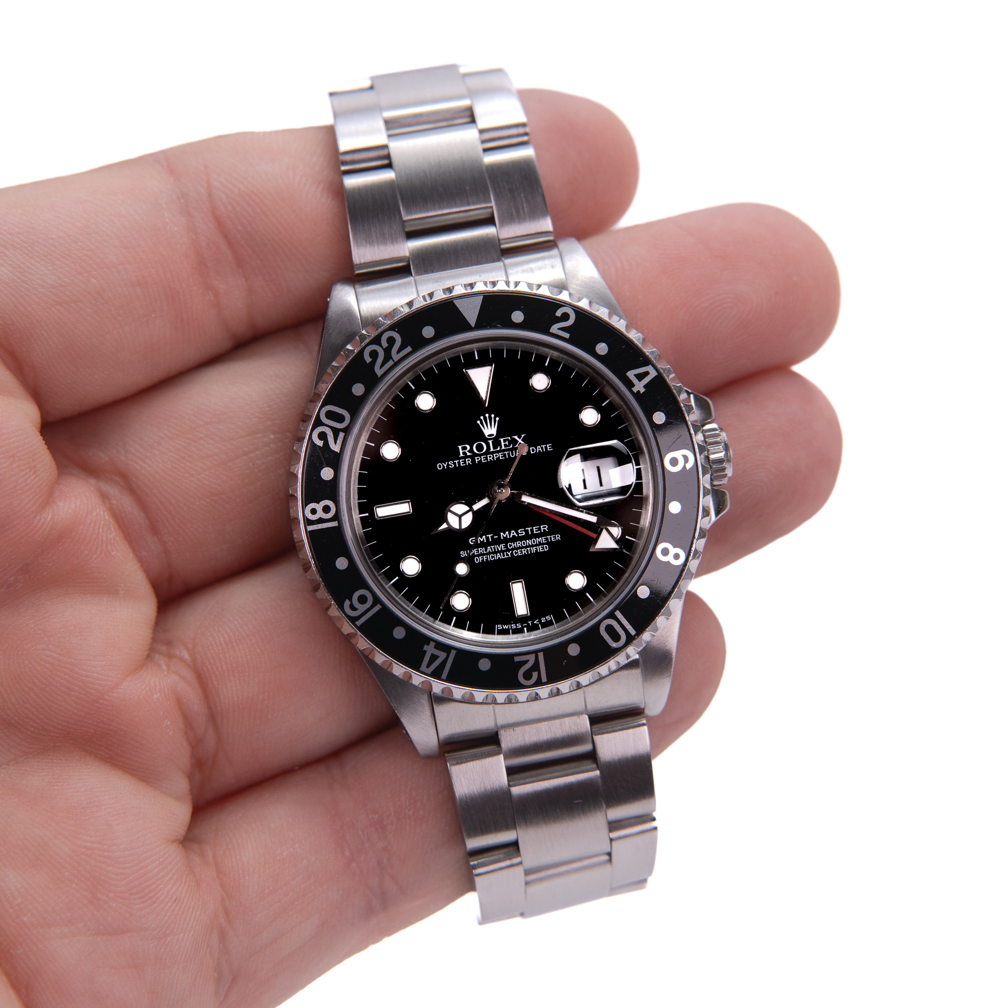 Rolex 16700 GMT Master 1990 Black Stainless Watch - Image 5