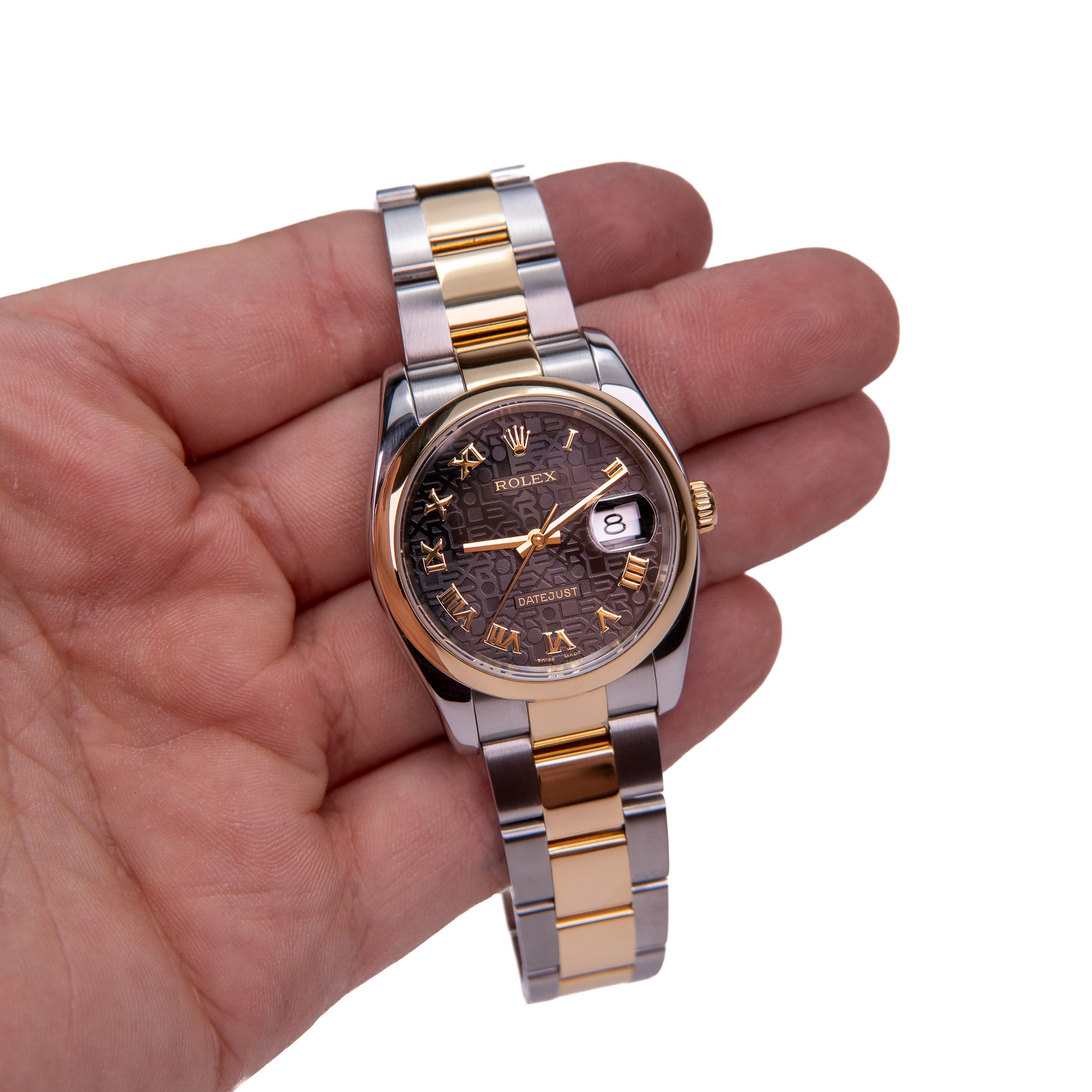 Rolex Datejust 16203 36mm Black Jubilee Dial Two Tone Oyster Bracelet Watch - Image 7