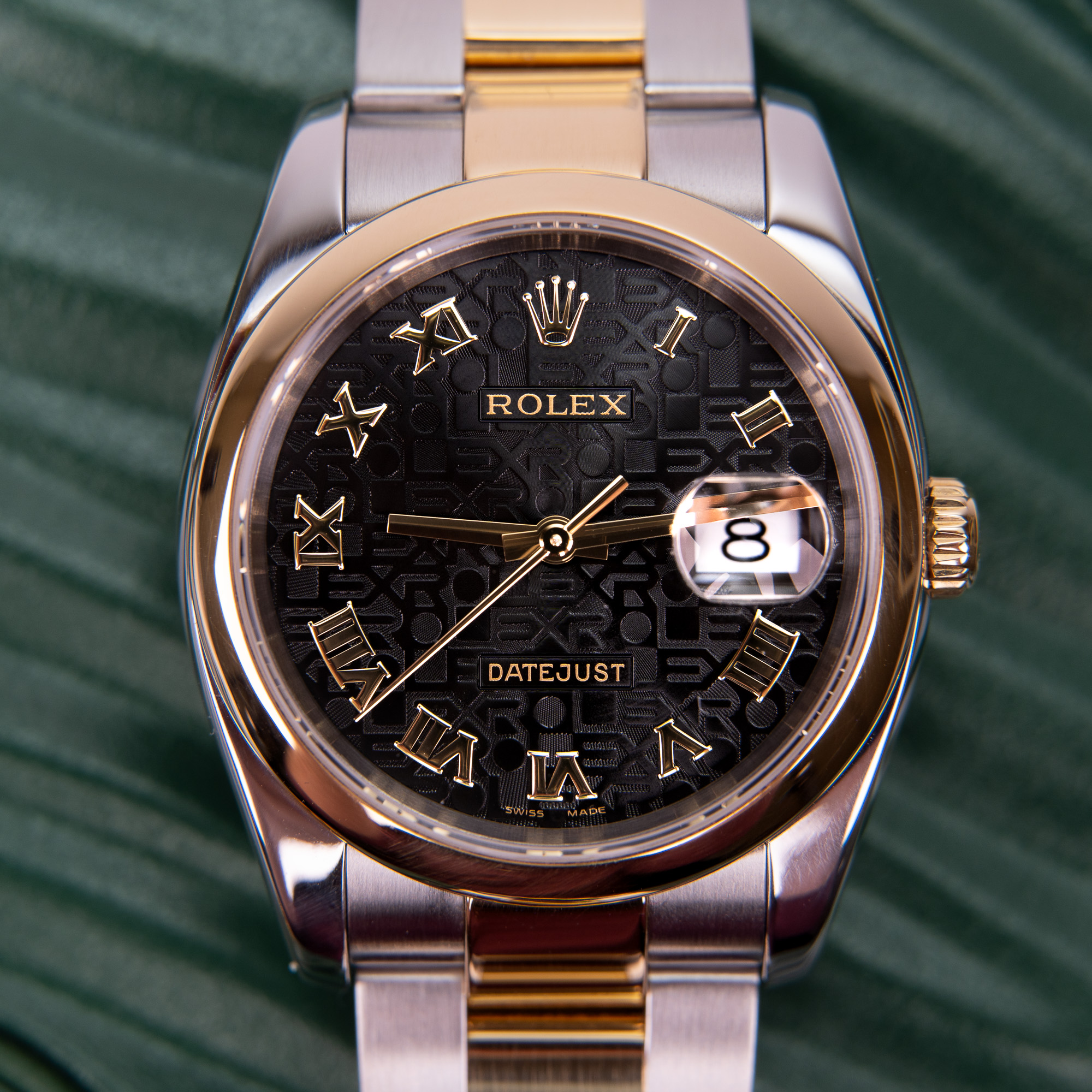 Rolex Datejust 16203 36mm Black Jubilee Dial Two Tone Oyster Bracelet Watch - Image 3