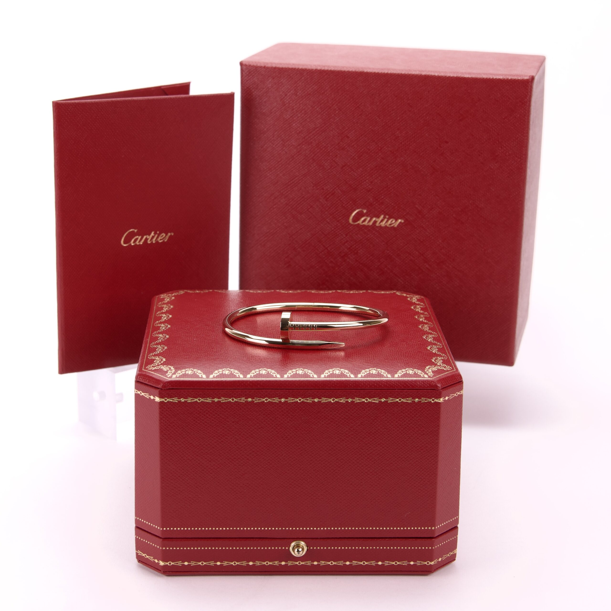 Cartier 18k Yellow Gold Juste un Clou Classic Nail Bracelet Size 17 - Image 2