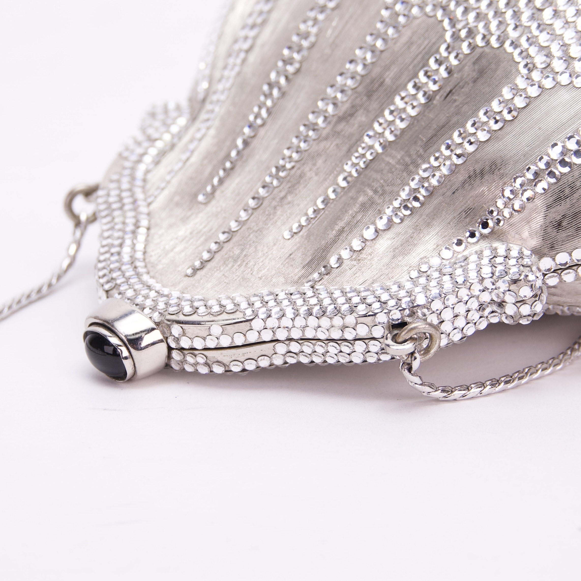 Judith Leiber Vintage Chatelaine In Silver Clutch Shoulder Bag - Image 6