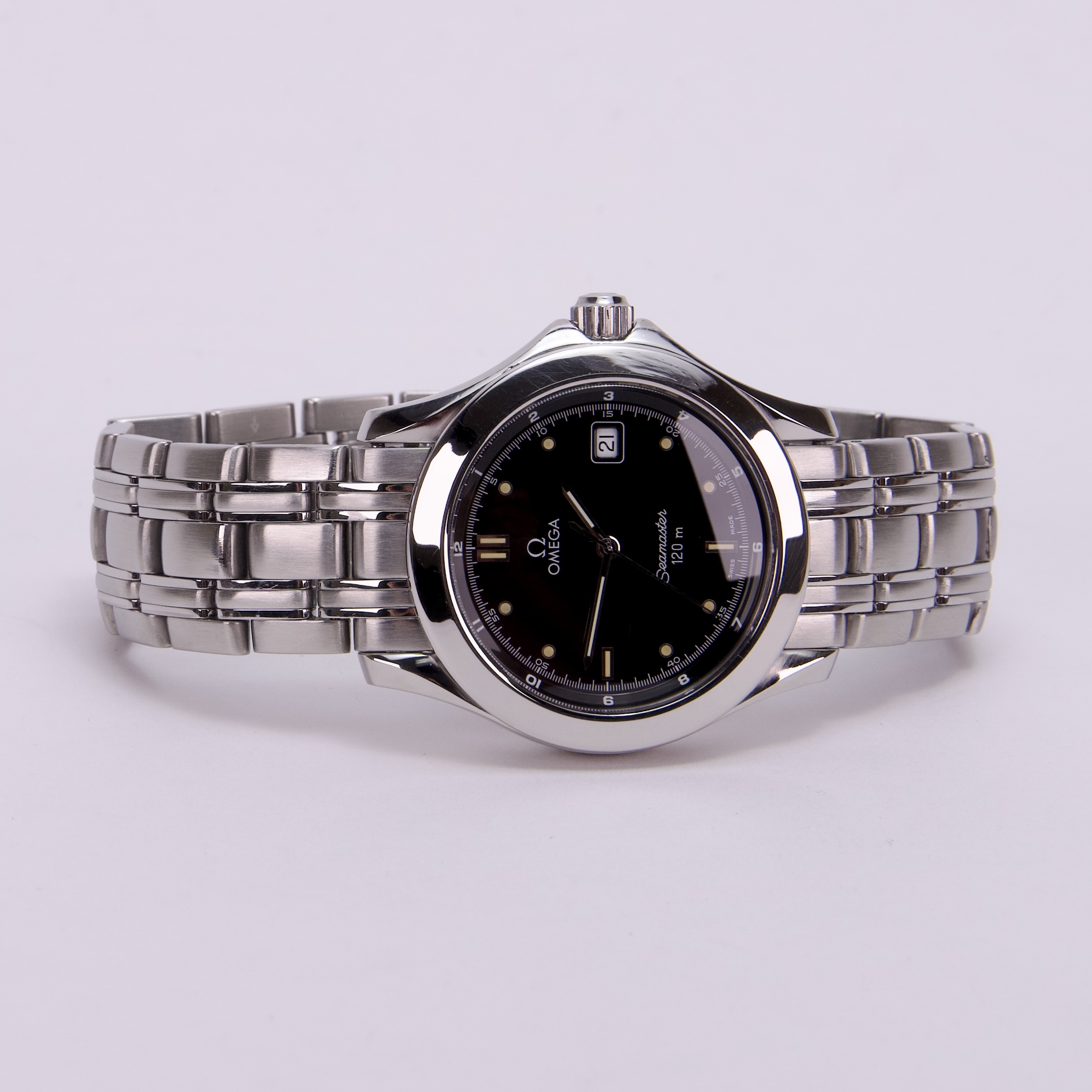 OMEGA Seamaster 120m Black Dial Quartz Watch ST 196.1501 - Image 4