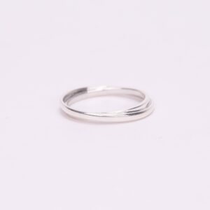 Monica Rich Kosann Silver Lining Poesy Ring in Sterling Silver 6''