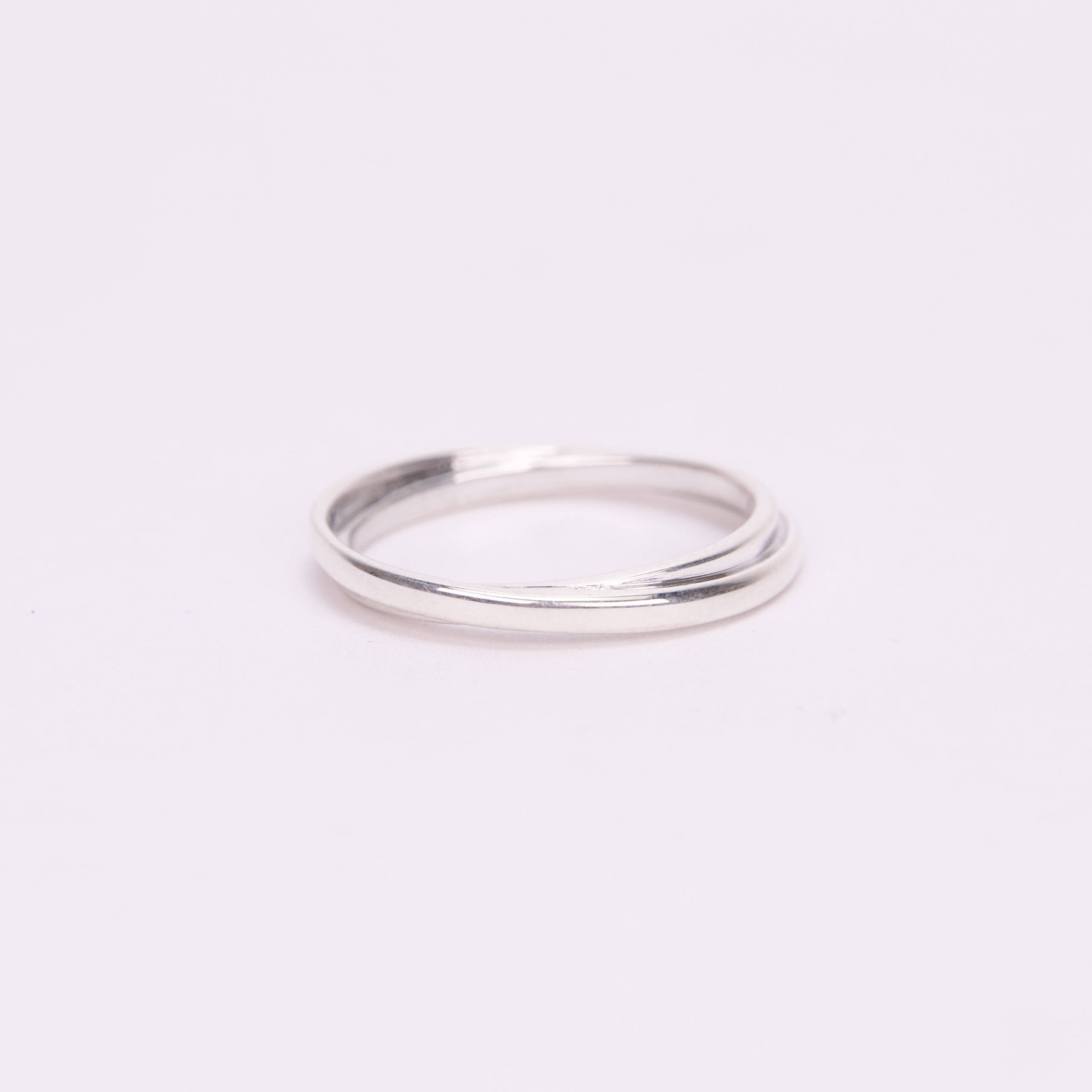 Monica Rich Kosann Silver Lining Poesy Ring in Sterling Silver 6''