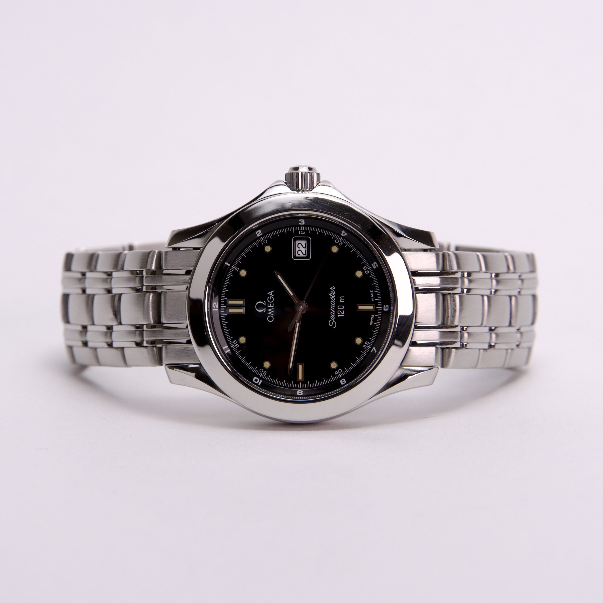 OMEGA Seamaster 120m Black Dial Quartz Watch ST 196.1501 - Image 2